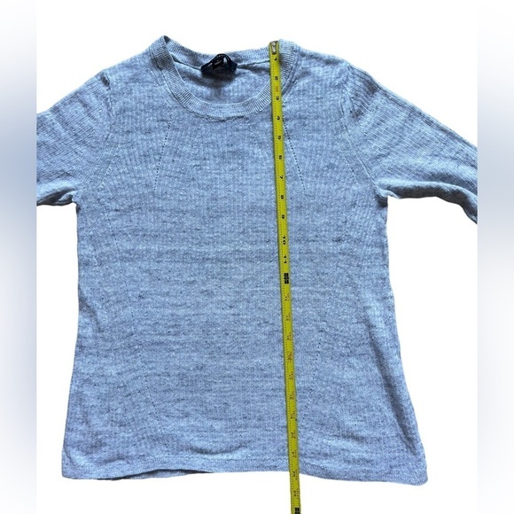 Ann Taylor Grey 3/4 Sleeve Lightweight Sweater | Women’s S - Picture 6 of 7